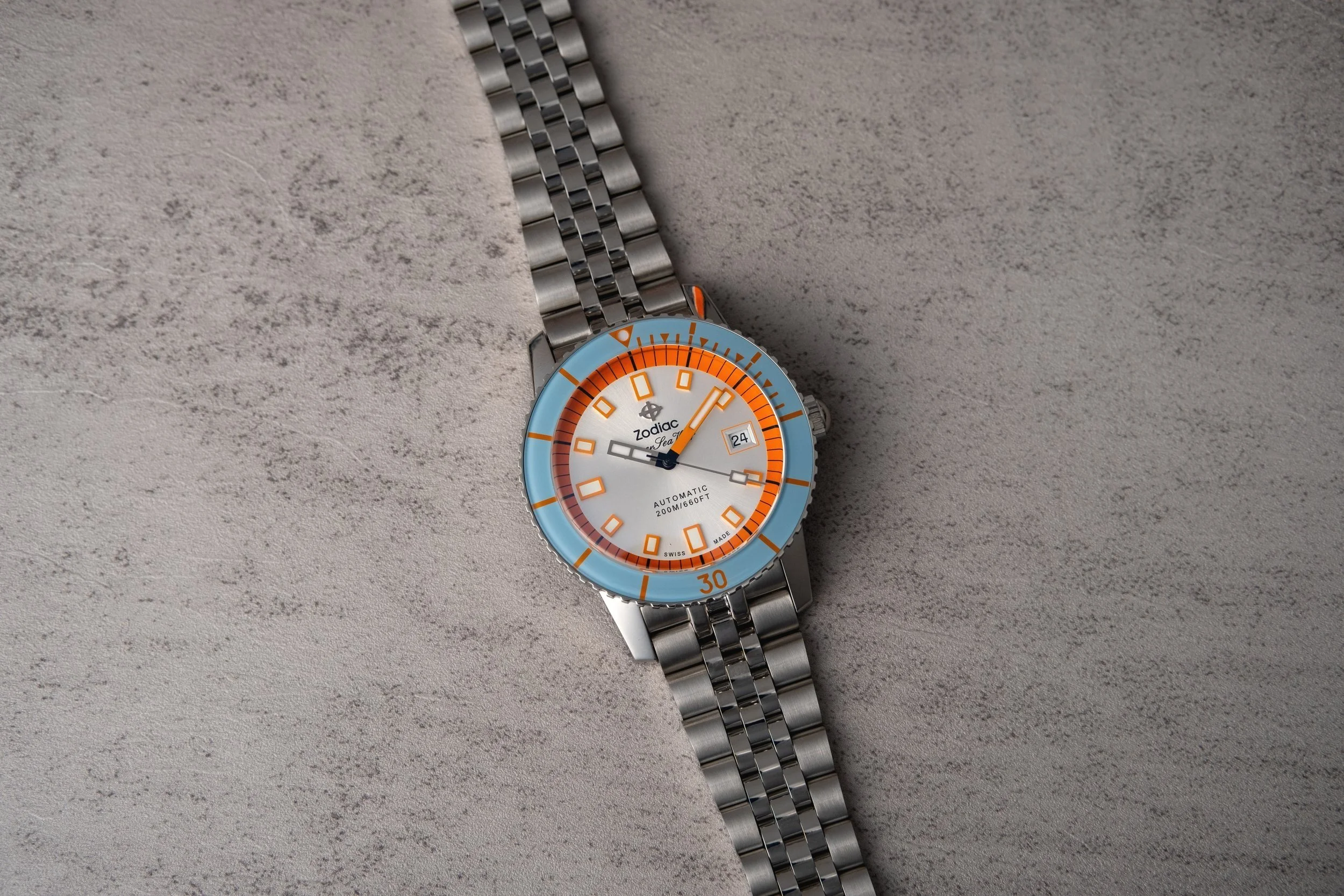 【SUB-AGE.】zodiac ノースリーブ T Hands-On Review of the Zodiac Super Sea Wolf Compression Diver ZO9304